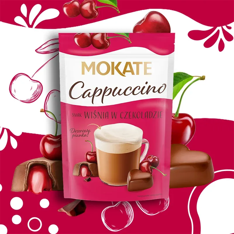 Cappuccino Mokate o smaku Wiśni w Czekoladzie 110 g