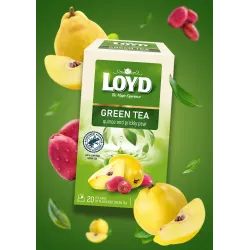 Herbata zielona Loyd z pigwą opuncją 20 torebek