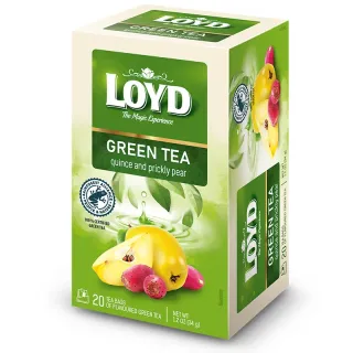 Loyd Green Tea with Quince and Prickly Pear, 20 bags