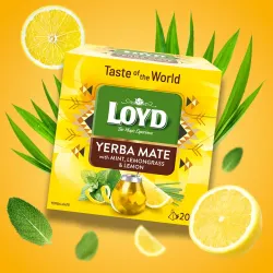 Loyd Taste of The World Yerba Mate with Mint, Lemongrass and Lemon Peel – 20 tea bags