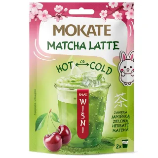 CHERRY-FLAVOURED MATCHA LATTE 40G