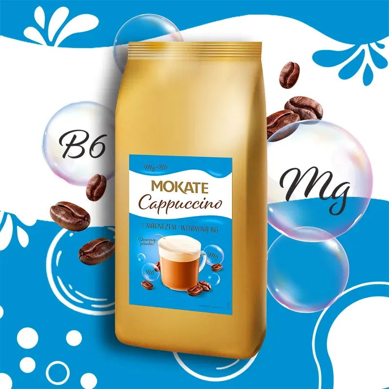 Mokate Magnesium + Vitamin B6 Cappuccino Coffee 800g