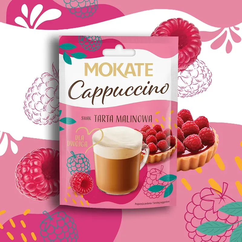 Mokate Cappuccino 40g Raspberry Tart