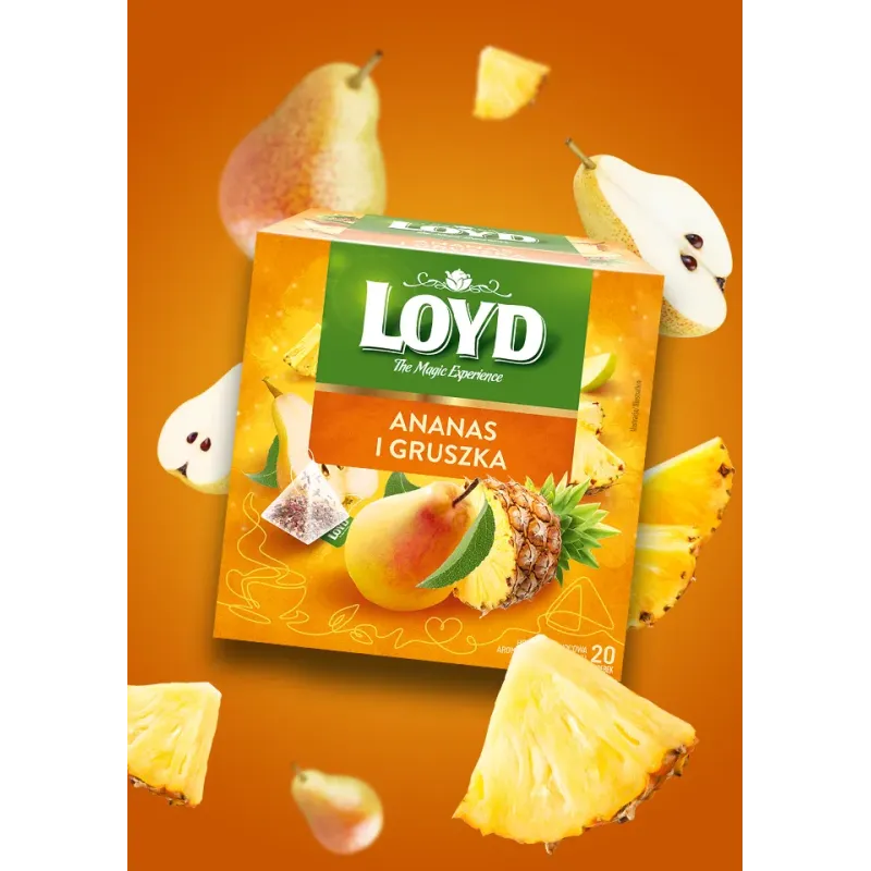 Loyd Pineapple and Pear Fruit Tea, 20 bags