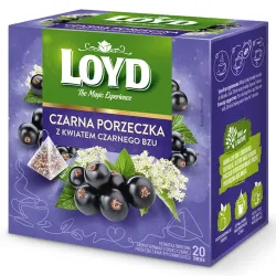 Herbatka owocowa Loyd Czarna Porzeczka i Czarny Bez 20 torebek