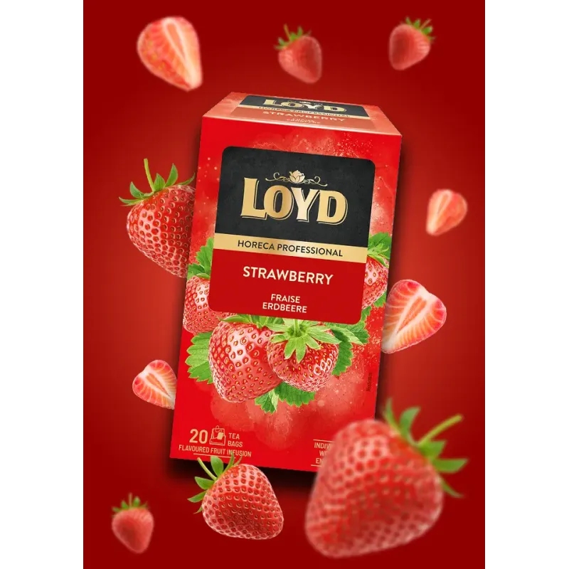 HORECA Loyd Strawberry Tea, 20 bags
