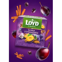 Herbatka owocowa Loyd Śliwka i Cynamon 20 torebek