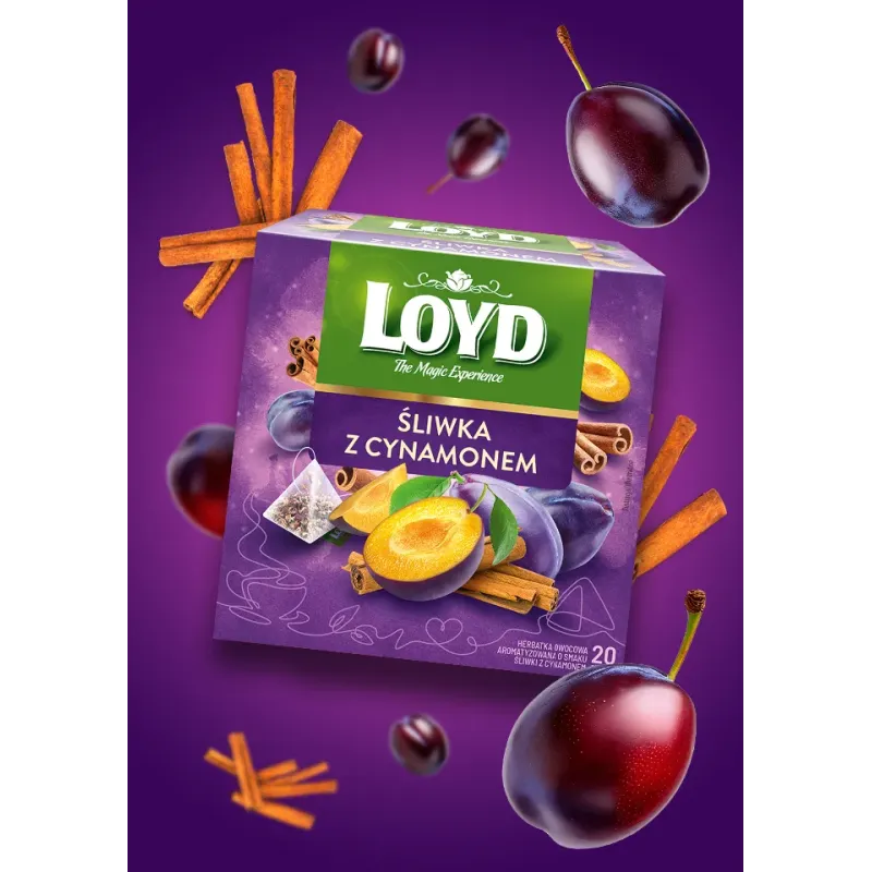 Loyd Plum and Cinnamon Fruit Tea, 20 bags