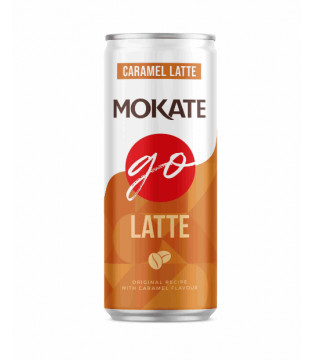 Mokate GO Latte Napój mleczny o smaku karmelowym z kawą 250ml