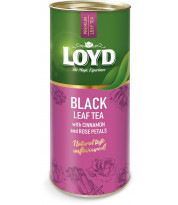 Herbata czarna liściasta Loyd z cynamonem i płatkami róży 80 g