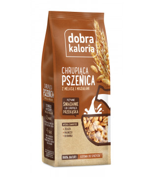 Chrupiąca pszenica z melasą i migdałami