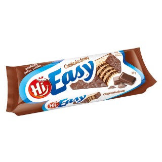 Wafelki HI EASY o smaku czekoladowym