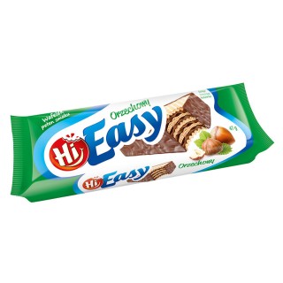 Wafelki HI EASY o smaku orzechowym