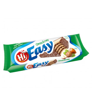 Wafelki HI EASY o smaku orzechowym
