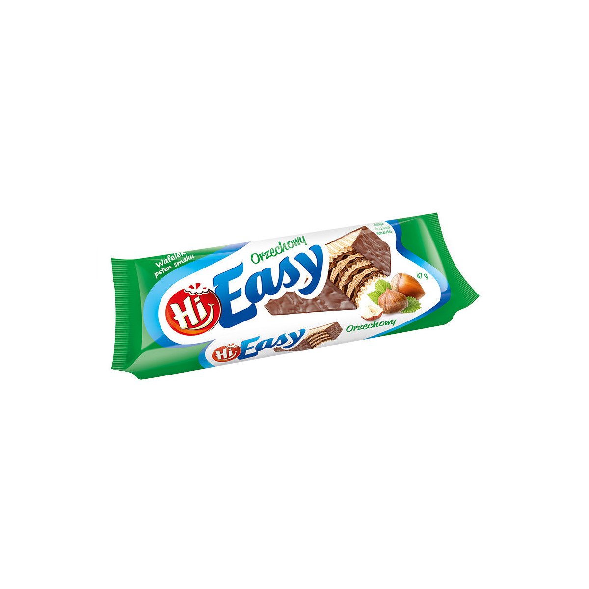Wafelki HI EASY o smaku orzechowym