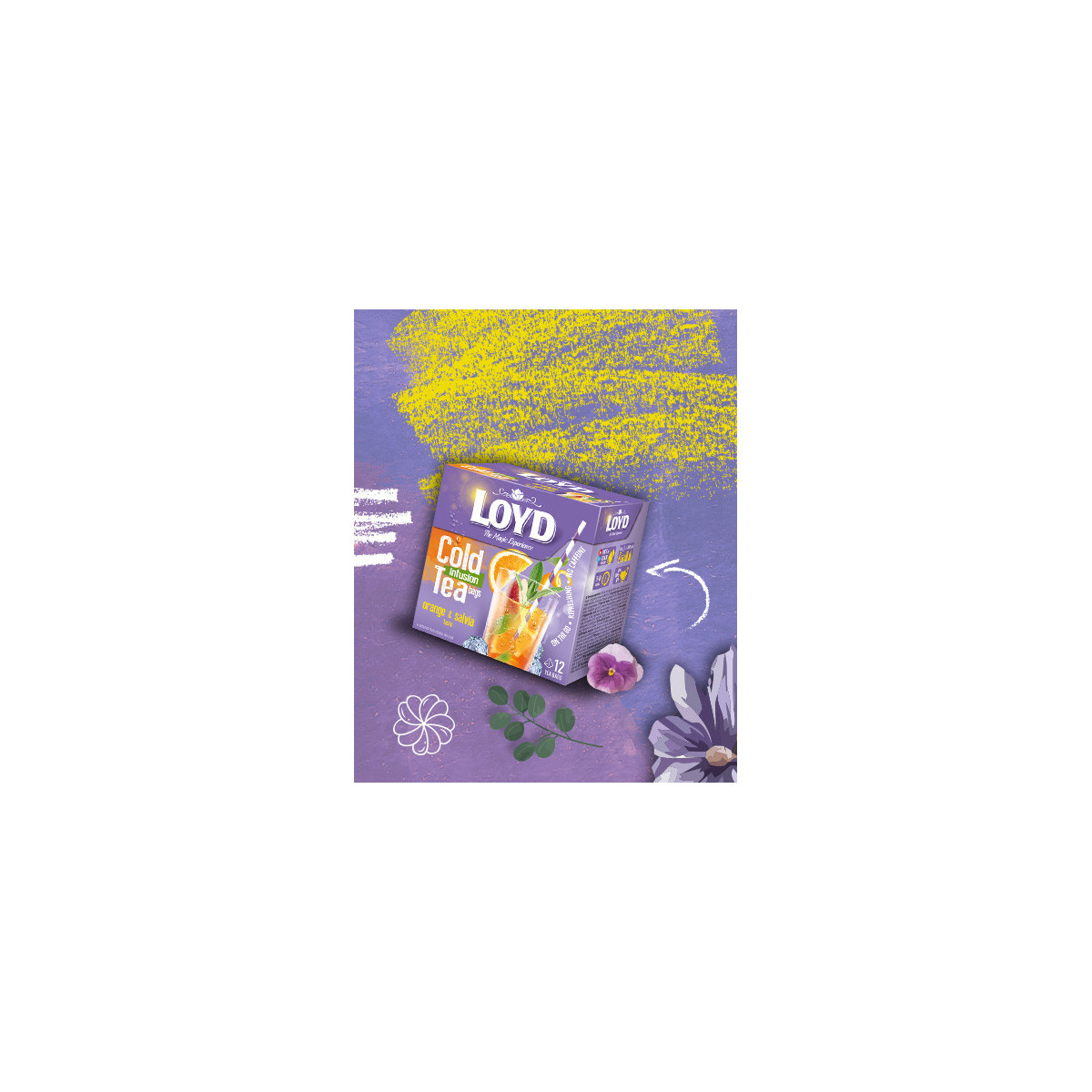 Loyd Orange and Sage Iced Tea, 12 bags