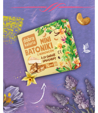 Mini bars with vanilla cheesecake flavour