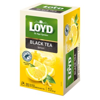 Herbata czarna Loyd o smaku cytryny 20 torebek