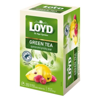Loyd Green Tea with Quince and Prickly Pear, 20 bags