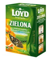 Herbata zielona Loyd z płatkami nagietka o smaku opuncji 80 g