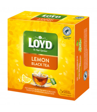 Loyd Lemon Black Tea, 50 tea bags
