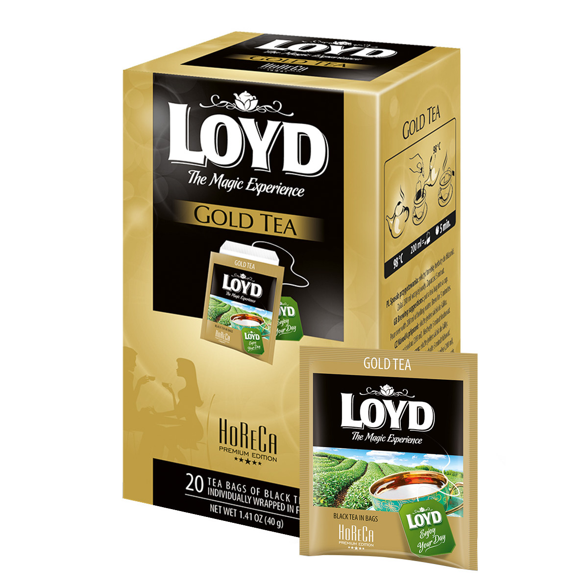 Herbata HORECA Loyd Gold Tea 20 torebek