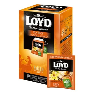 HONEY AND VANILLA-FLAVOURED HERBAL TEA 20 bags