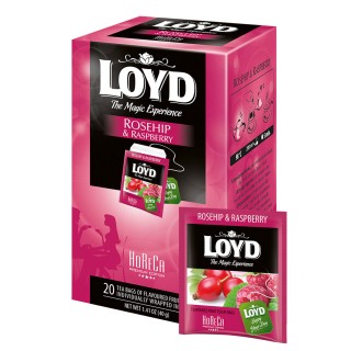 Herbatka HORECA Loyd Rosehip & Raspberry 20 torebek