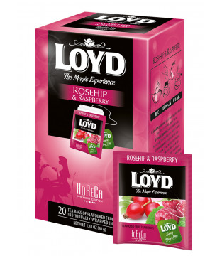 Herbatka HORECA Loyd Rosehip & Raspberry 20 torebek
