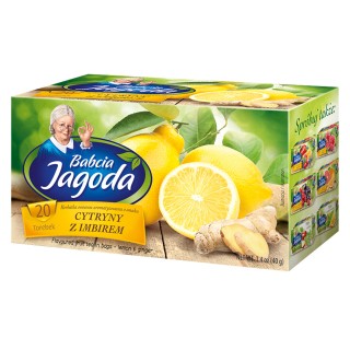 Babcia Jagoda Lemon and Ginger Fruit Tea, 20 bags