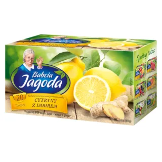Babcia Jagoda Lemon and Ginger Fruit Tea, 20 bags