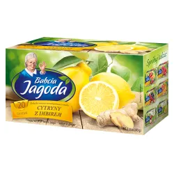 Herbatka owocowa Babcia Jagoda Cytryna z imbirem 20 torebek