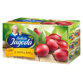 Herbatka owocowa Babcia Jagoda Dzika róża 20 torebek