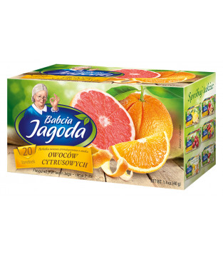 Herbatka owocowa Babcia Jagoda Owoce cytrusowe 20 torebek
