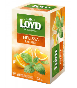 Herbatka owocowo - ziołowa Loyd Melisa o smaku pomarańczy 20 torebek