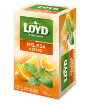 Herbatka owocowo - ziołowa Loyd Melisa o smaku pomarańczy 20 torebek
