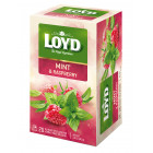 Herbatka owocowo - ziołowa Loyd Mięta o smaku maliny 20 torebek Herbatka owocowo - ziołowa Loyd Mięta o smaku maliny 20 torebek