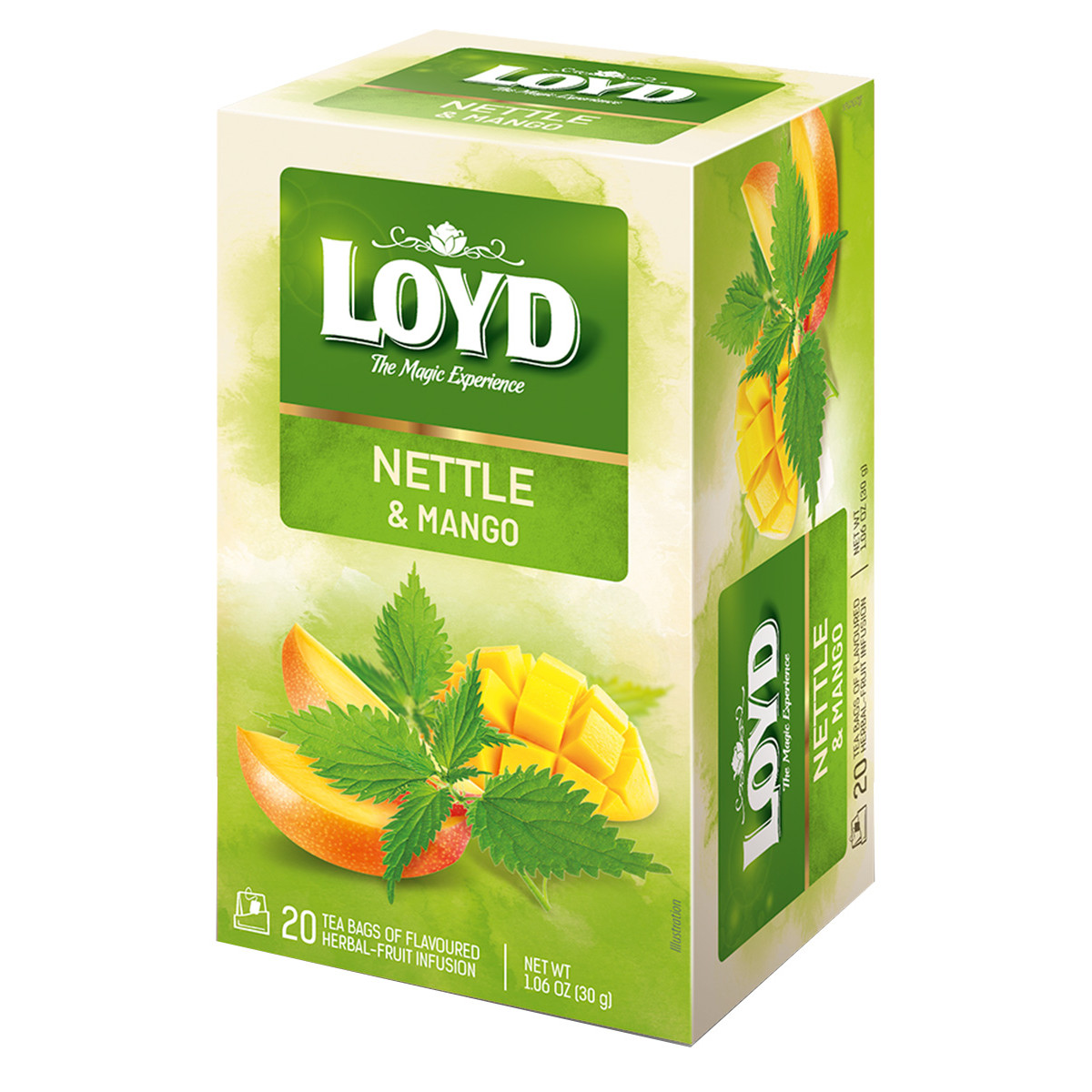 Herbatka owocowo - ziołowa Loyd Pokrzywa o smaku mango 20 torebek