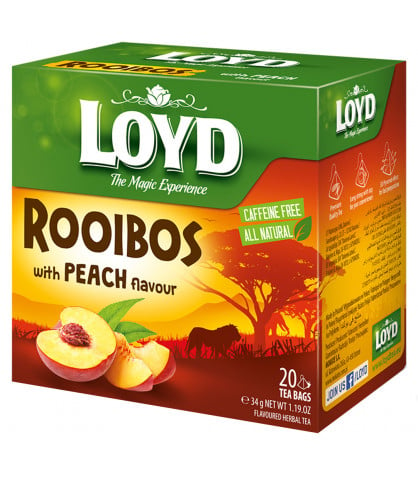 Herbatka Rooibos Loyd o smaku brzoskwiniowym 20 torebek