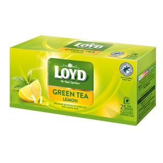 Loyd Lemon-Flavoured Green Tea, 25 bags