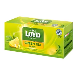 Herbata zielona Loyd o smaku cytryny 25 torebek