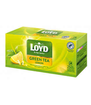 Loyd Lemon-Flavoured Green Tea, 25 bags
