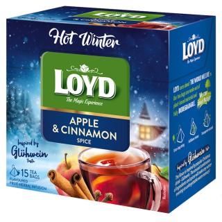 Herbatka owocowo - ziołowa Loyd Hot Winter Jabłko z cynamonem 15 torebek