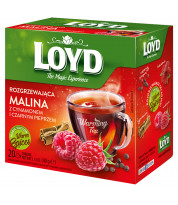 Herbatka rozgrzewająca Loyd Malina z cynamonem i czarnym pieprzem 20 torebek