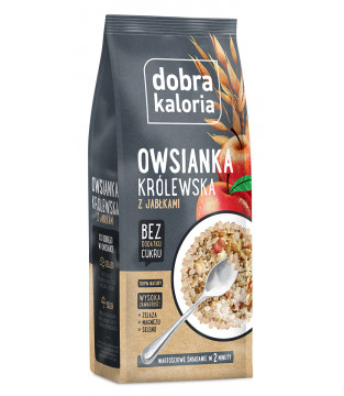 Owsianka królewska z jabłkami