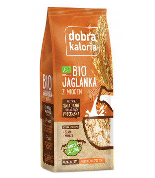 Organic millet porridge with honey