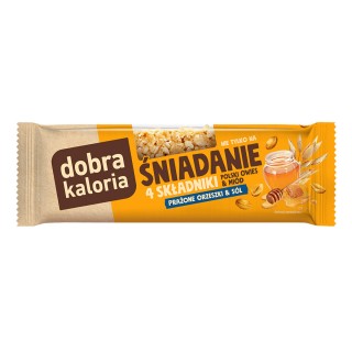 Baton Śniadaniowy z Prażonymi Orzeszkami i Solą