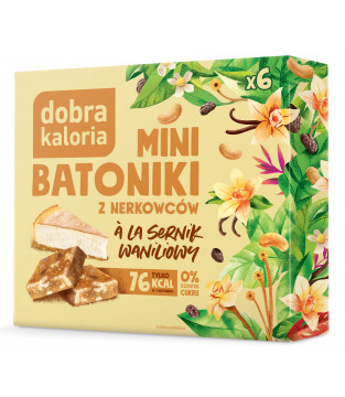 Mini bars with vanilla cheesecake flavour