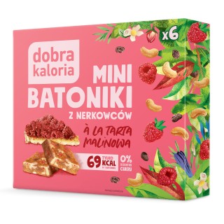 Mini bars with a raspberry tart flavour