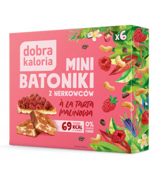 Mini bars with a raspberry tart flavour